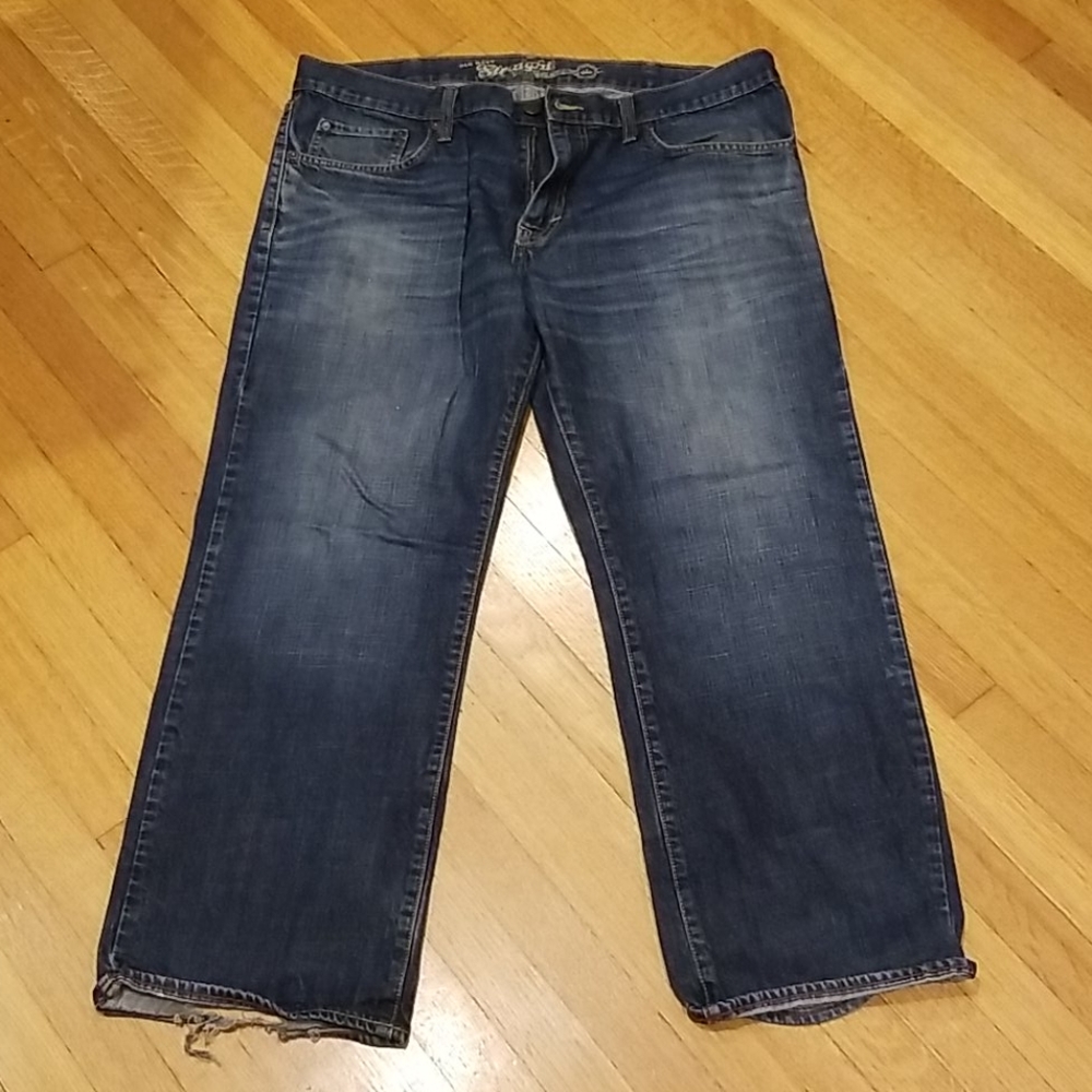 Old Navy Straight jeans 38W 30L blue in color
